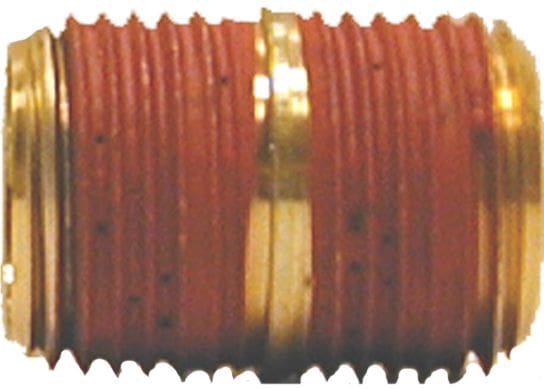 Close pipe nipple-3/8" brass