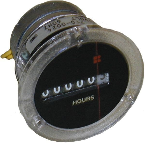 Hour meter w/terminal block-24V,60HZ