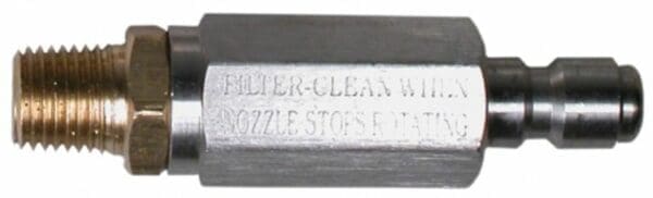 High pressure filter-1/4"QCx1/4"M,ss w/brass insert