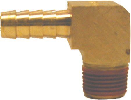 Hose barb-1/4"barbx1/4"Mx90°
