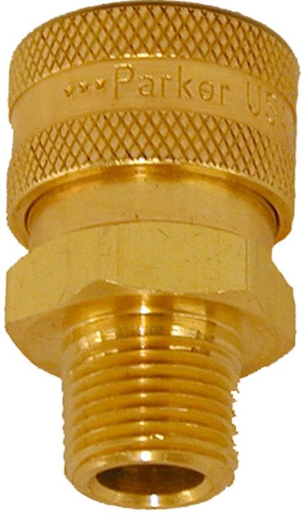 Brass quick connect socket-1/4"Fx1/4"MPT