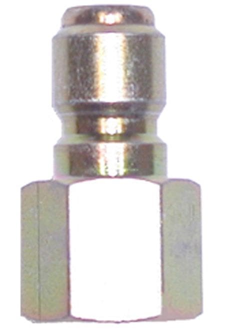 Zinc quick connect plug-3/8"Mx3/8"FPT