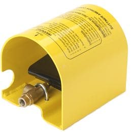 Foot actuated valve